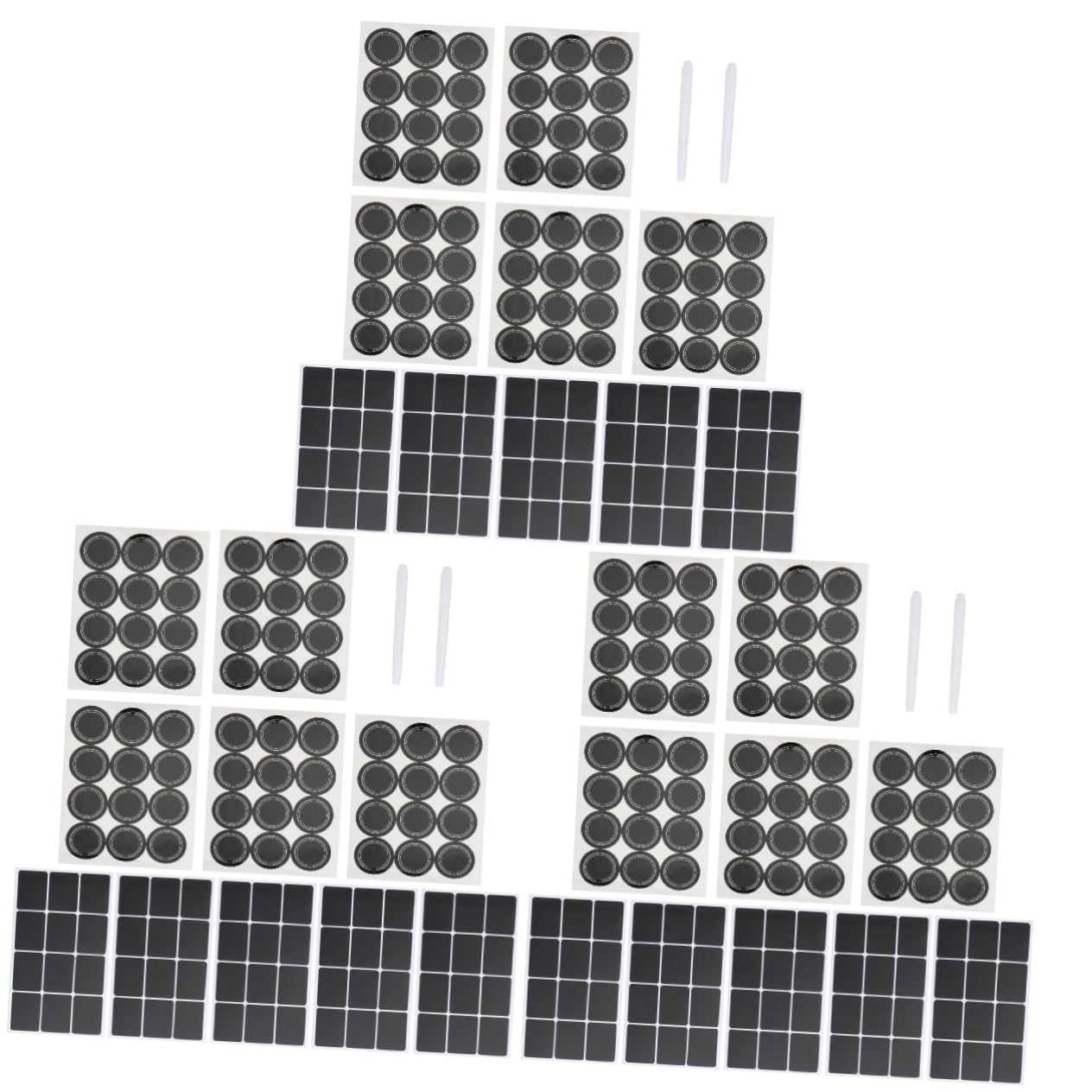 NUOBESTY 3sets Adesivi Lavagna Impermeabili Di Etichette Riutilizzabili Per Barattoli e Bottiglie Facili Da Scrivere e Cancellare Colorate e Versatili