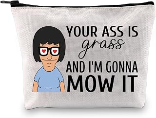 GJTIM Cartoon TV Show Merchandise Gift B Burgers Cartoon Lover Zipper Pouch for Tina Fans (Your Ass Bag CA)