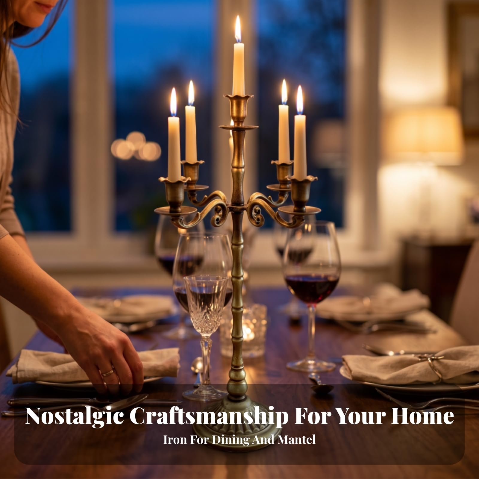 Candelabro in Ferro Sicuro, style to 4