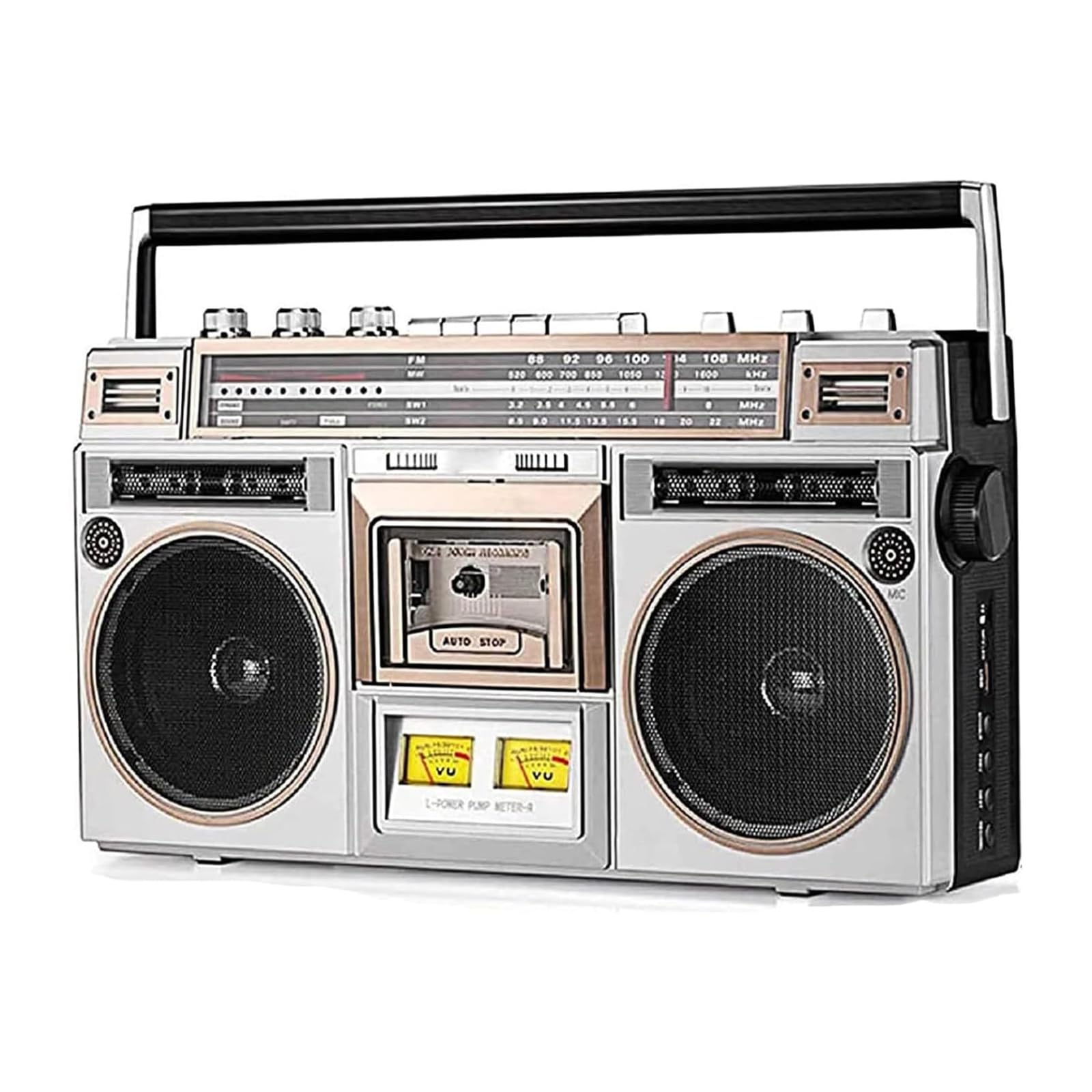 80s Retro Boombox Odtwarzacz kasetowy Bluetooth FM DB + Radio CD Nagrywanie USB Przenośne urządzenie muzyczne do podróży Family Gatherings Nostalgic Audio Experience Kompaktowa konstrukcja Bezprzewodo