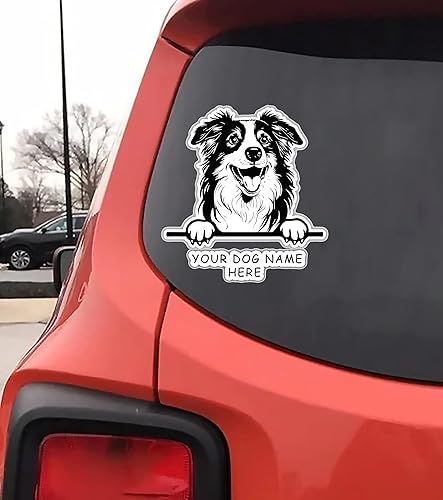 Miniatura 2 de Personaliza la calcomanía de mascota con el nombre de tu perro  Calcomanías de mascotas dibujadas personalizadas para tu automóvil, camión, SUV,