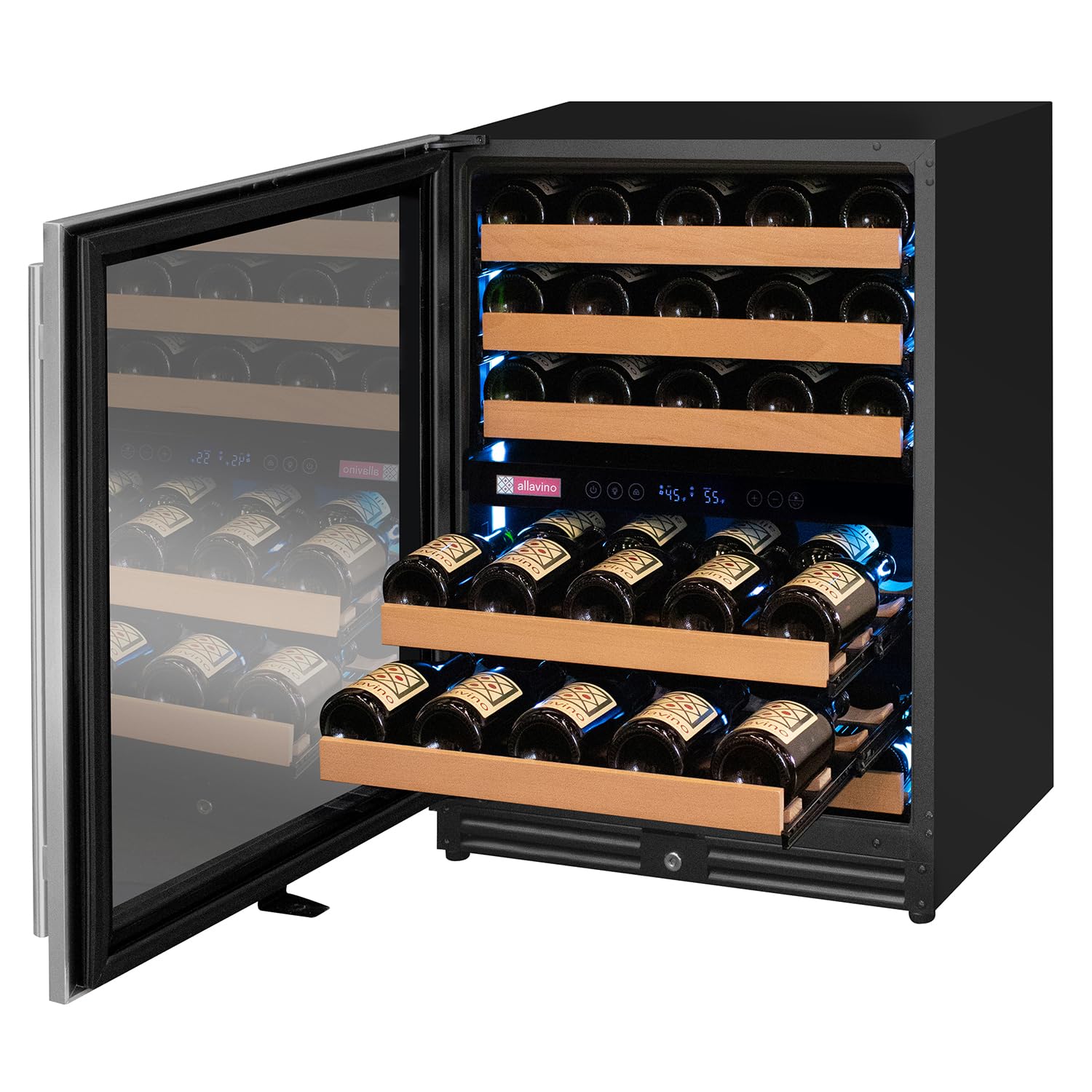 Allavino VSW5134D-2SL Wine Refrigerator, 2 Zone, Left Hinge