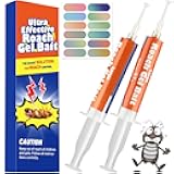 Large Roach Killer Gel Bait 2 Pack, Fast-Acting Indoor Cockroach Infestation Elimination, Long-Lasting Nest Destroyer with No-Mess Formula & Placement Stickers (20g Each, German Roach Targeted)