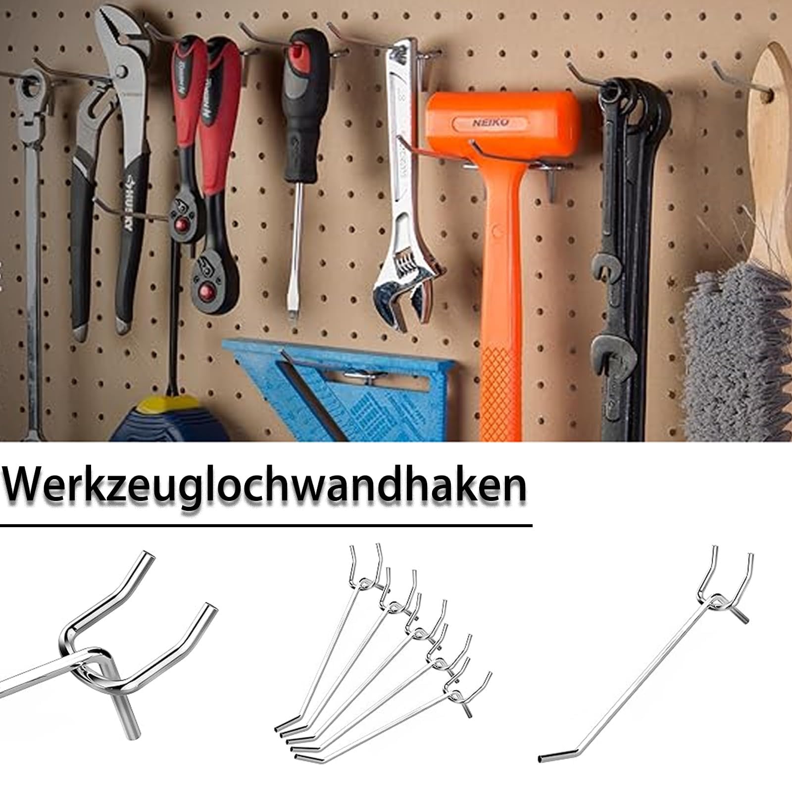 30 Regalhaken Schwerlast – 15 Cm Lang, Verzinkt, 3,5 Mm Dick, Für Supermarkt, Werkstatt & Schmuckdisplay