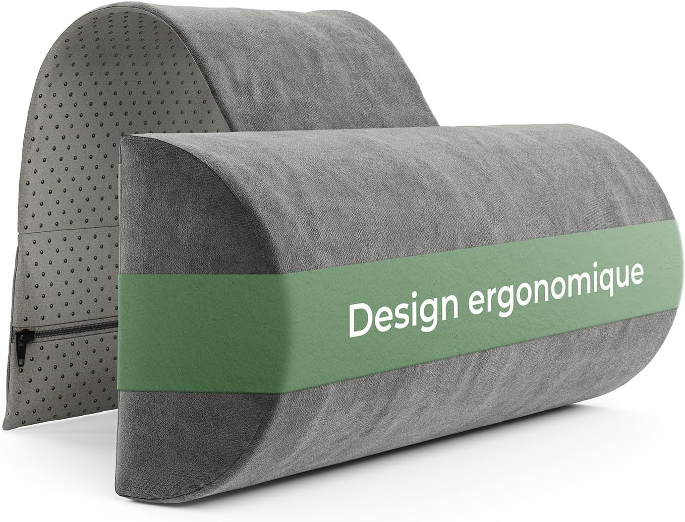 Well B4 Appuie Tete Voiture, Coussins de dou avec contrepoids, 100% Mousse à mémoire de Forme, taie d'oreiller Lavable, Coussin Boudin, cale Nuque, Rouleau liège, Coussin Chaise Gamer, Neck Pillow - Amazon product rated Grade B