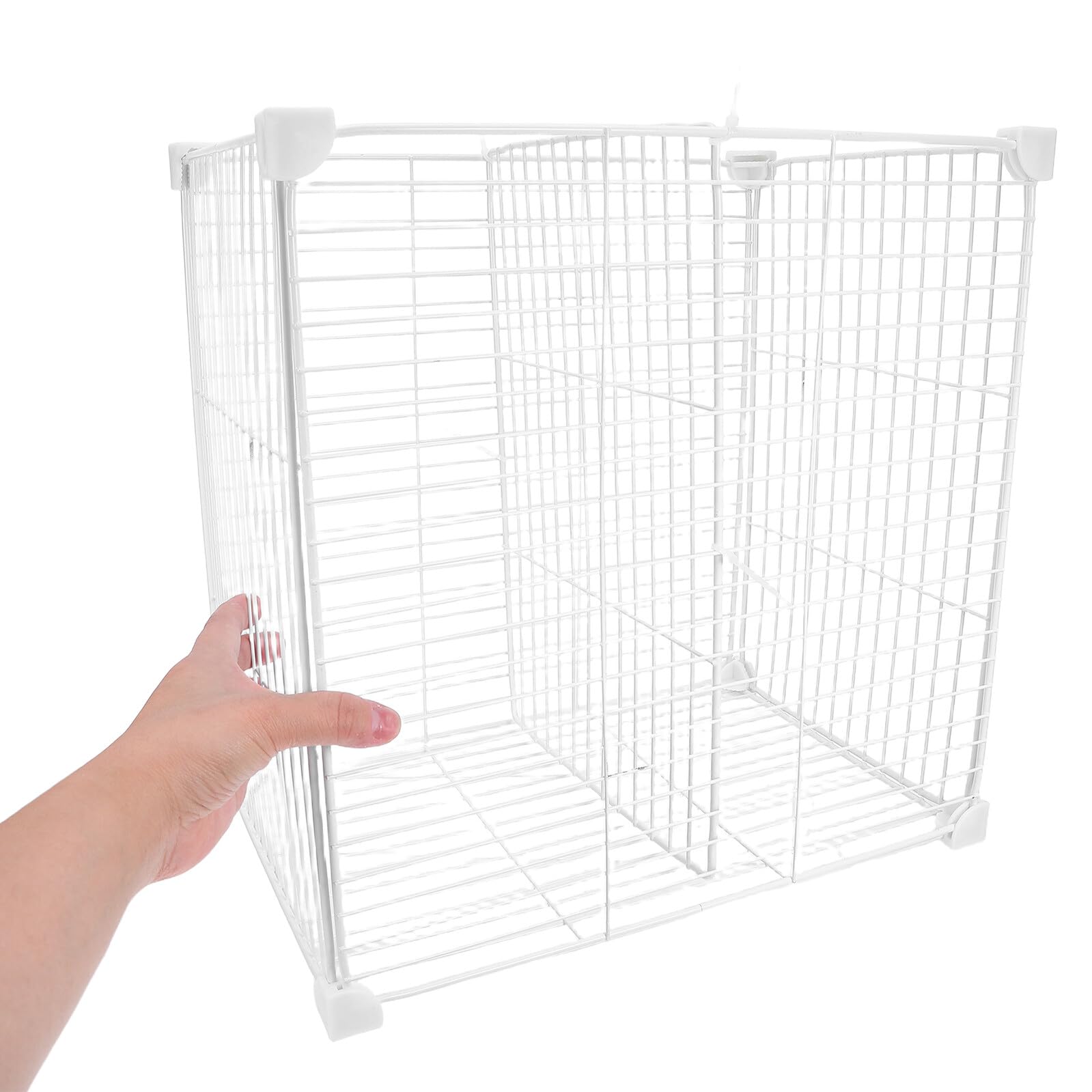 Gefriertruhen Organizer Metallkorb mit 2 Fächern Modularer Kühlschrank Aufbewahrungsbehälter Kältebeständige Trennwand für Gefrierschrank und Kühlschrank Platzsparender