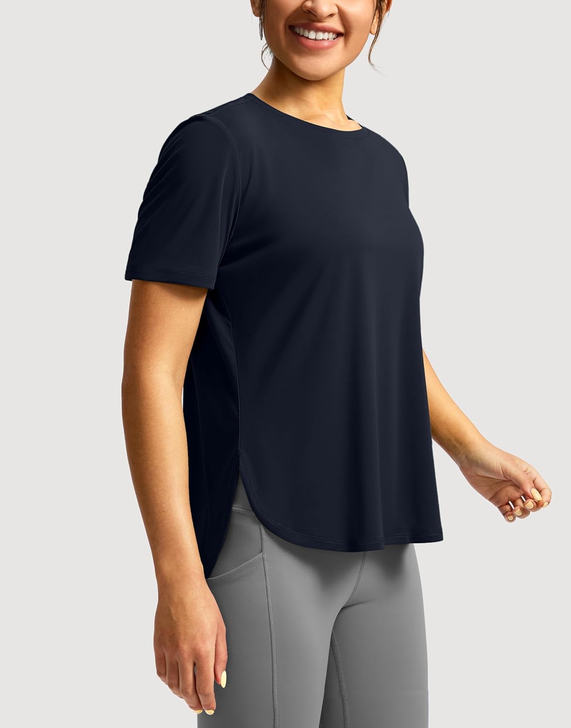 Soothfeel Women's Short Sleeve Workout Shirts UPF 50+ Sun Protection Breathable Athletic Tee Tops Gym Running Yoga T-Shirts - Image 3