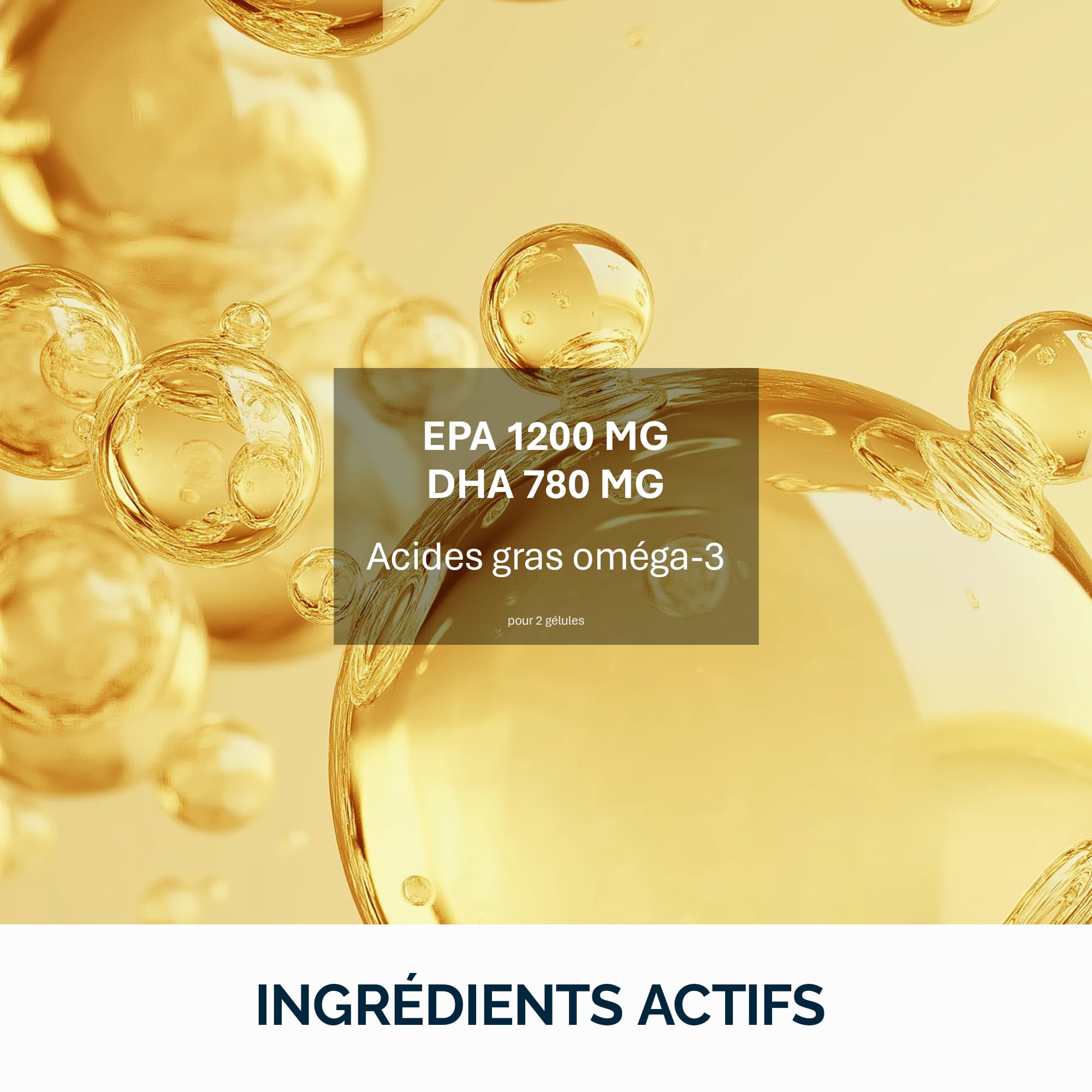 NFO OMEGA 3 ULTIMA [120 Gélules] Huile de poisson Omega 3 norvégienne à concentration maximale en Omega 3 DHA EPA en triglycérides, Avec vitamine E, Oméga 3 hautement dosés, Complexe d’acides aminés
