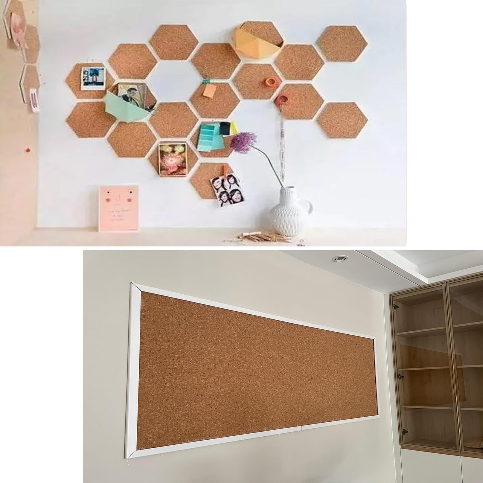 Duża rolka deski korkowej gruba naturalna płytka korkowa o wysokiej gęstości, łatwe do przycięcia, do biura, materiały DIY, brązowa, grubość 8 mm, 1,2 m x 4 m