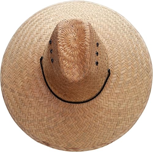 Miniatura 5 de Solid Wing Sombrero de paja de safari aplastado para hombre
