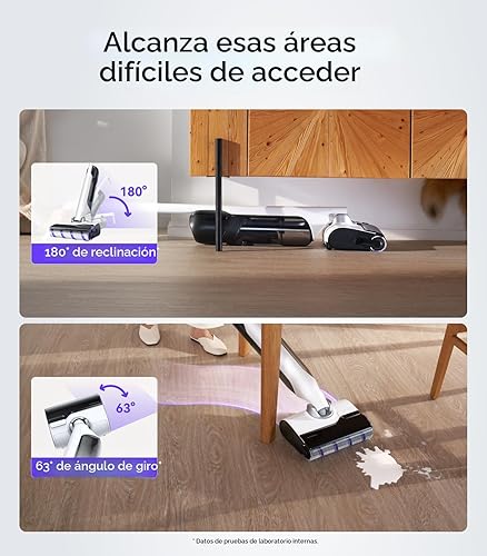 Miniatura 6 de NARWAL S30 Aspiradora en seco y húmedo con succión de 20000 Pa, autolimpieza de 176 F, secado con calefacción, bolsa de residuos desechable, sin