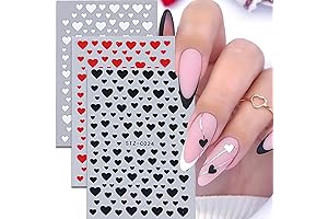 Valentine's Day Red Heart Nail Art Stickers