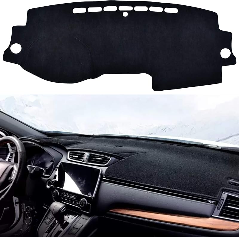 Capa de painel automotivo em poliéster SPEEDWOW compatível com Honda CRV 2007–2011