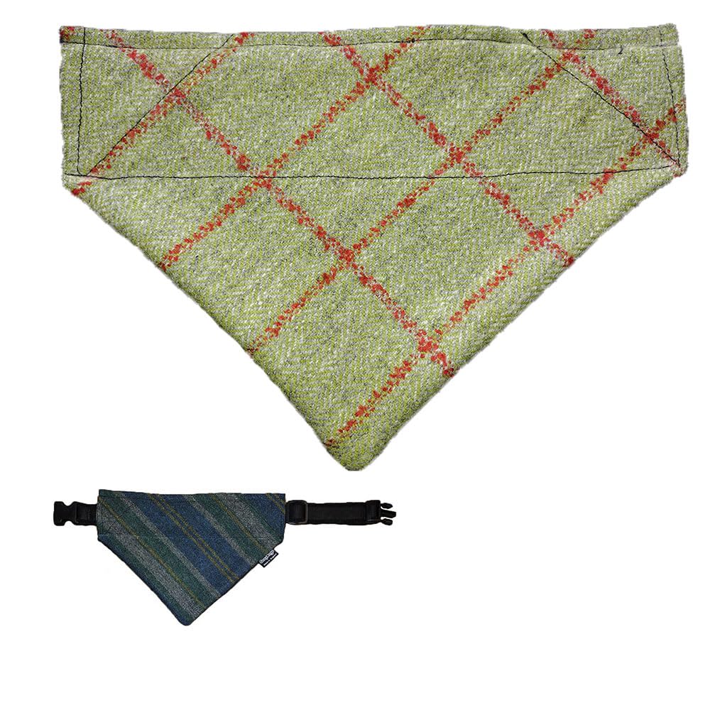 Luxury Tweed Bandana's Dogs By CosyDogs Sizes XS to Large… (X-Small)