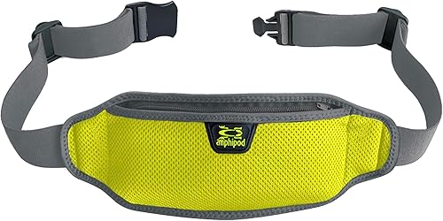 Amphipod AirFlow Lite - Riñonera minimalista para correr, trotar y caminar, hombres y mujeres, de alta visibilidad, L