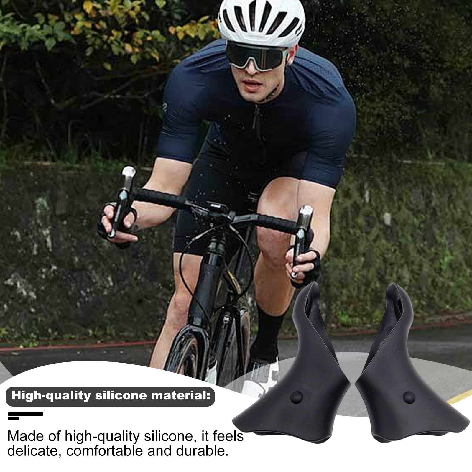 Copertura per del cambio del freno, in silicone flessibile, per del cambio della bicicletta, impugnatura antiscivolo per manubrio, protezione morbida per leve del freno della bicicletta