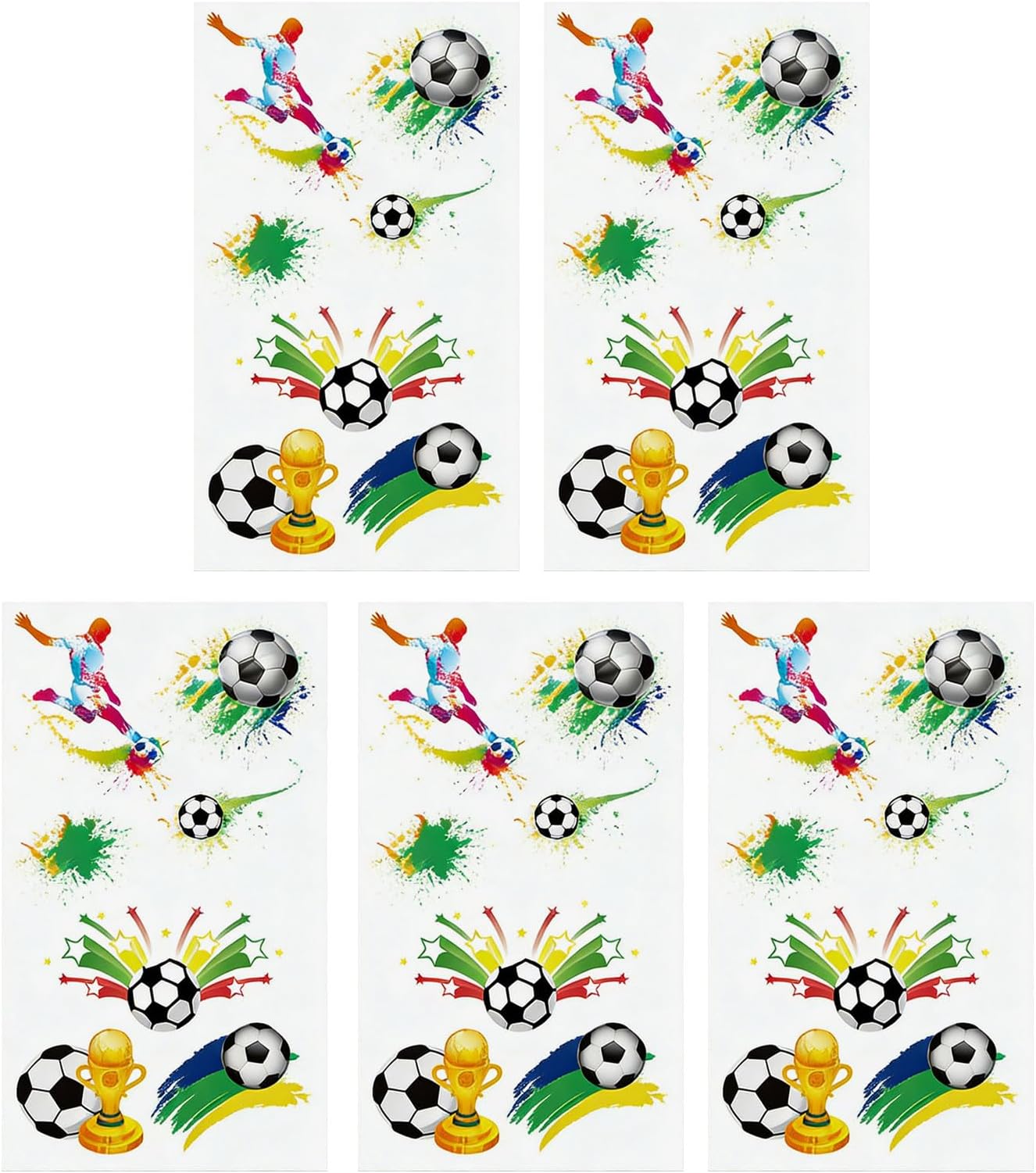 User Friendly Football Decal Easy to Apply on Multiple Front Football Party Supplies for Sports Event and Parties Tournament Sticker