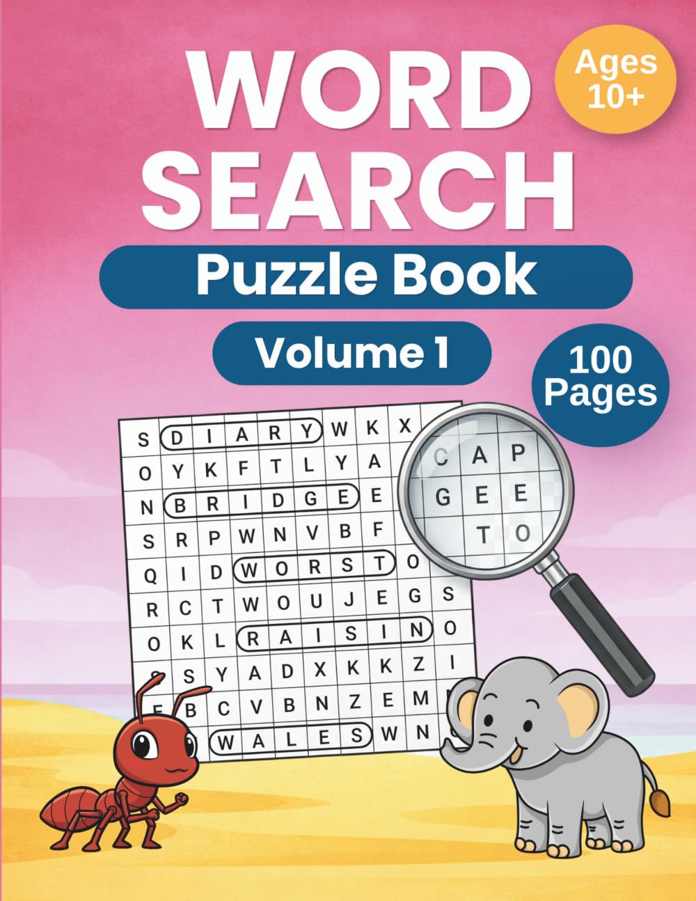 Word Search Puzzle Book for Teens & Adults: 100 Fun and Challenging Puzzles: Relax, Focus and Sharpen Your Mind with Engaging Word Searches