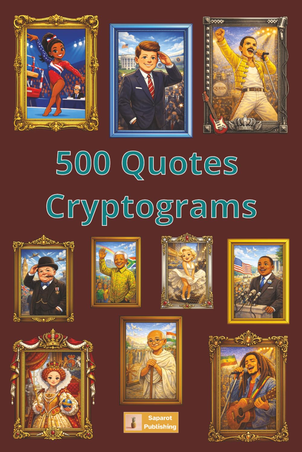 500 Quotes Cryptograms: Challenging Cryptograms Puzzle Book to Exercise Your Brain | 6x9 inches, 400+ pages, 500 Puzzles with Clues and Solutions