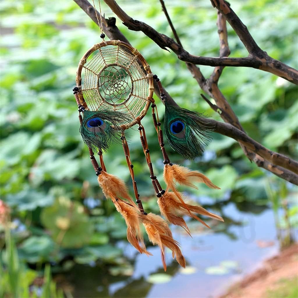 Handmade Dream Catcher Net with Feathers Wall Car Hanging Decoration Ornament Dreamcatcher Room Decor
