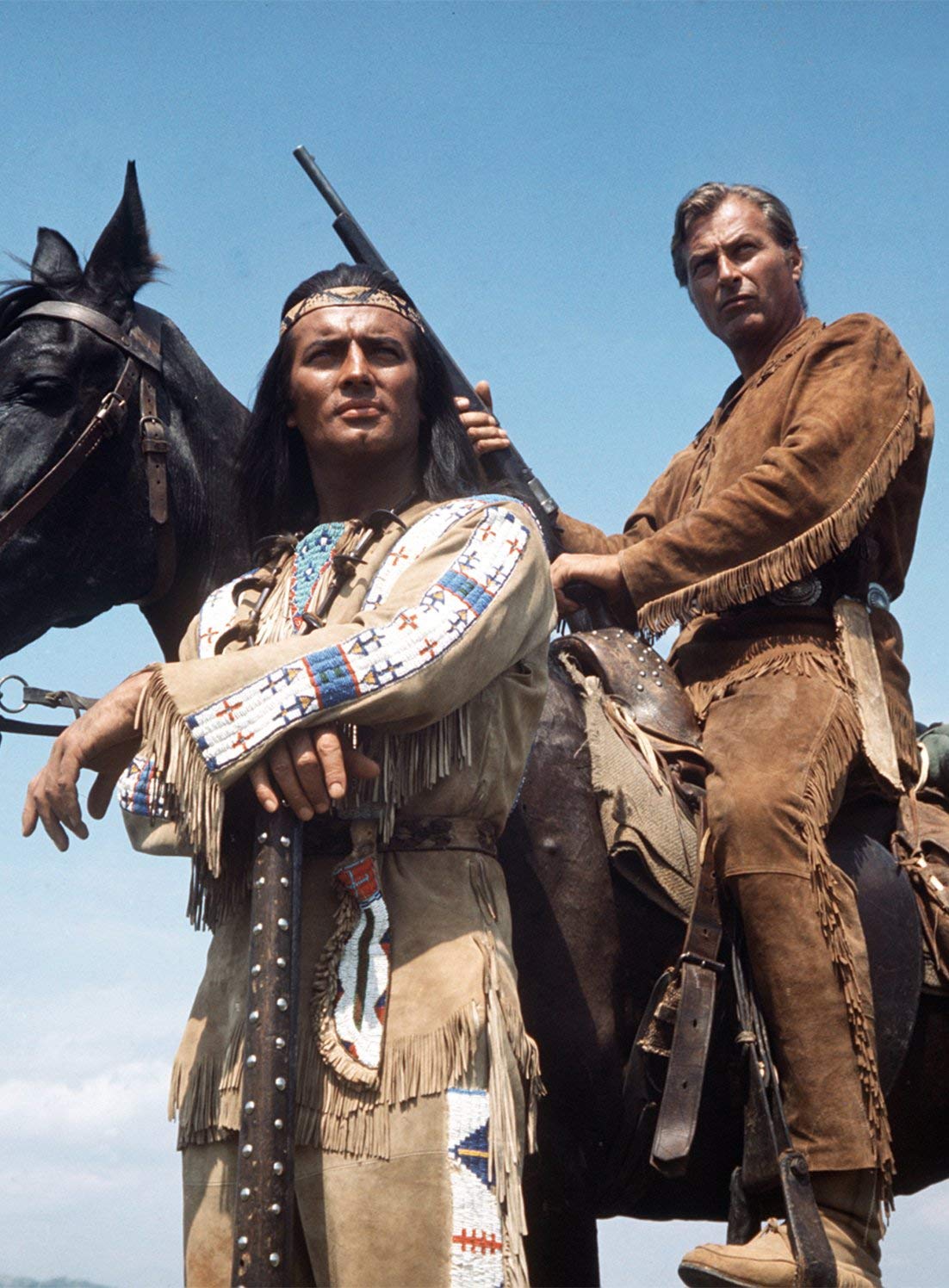 Maskworld Winnetou Kinderkostüm - Indianer Western - Kindergröße: 110-116 - Lizenz-Kostüme aus den Karl-May-Filmen für Karneval und Motto-Party