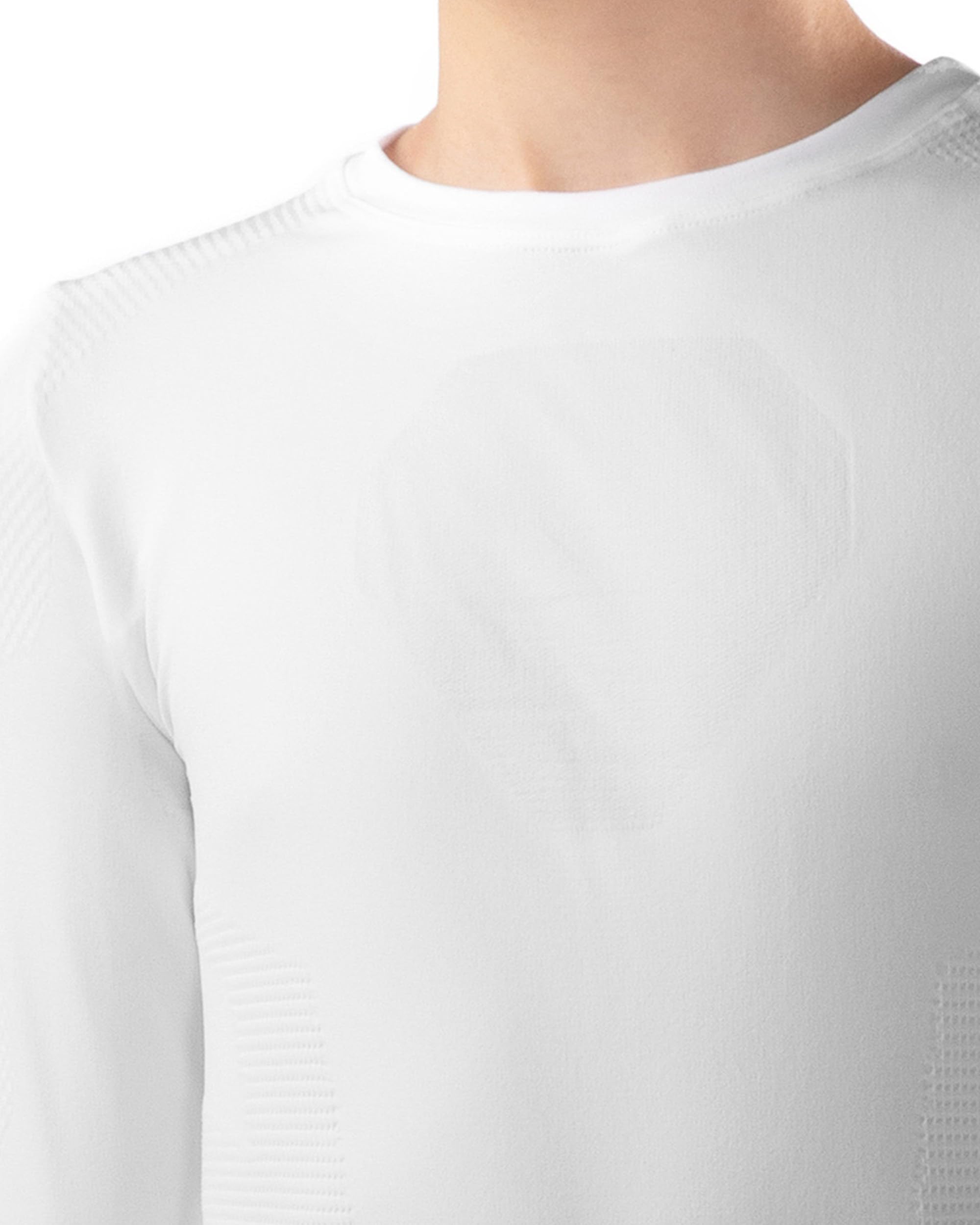 Iron ic - Jungen Langarm T-Shirt Seamless Thermisch und Atmungsaktiv - Slim Fit - Art. 201776 (Weiß, 12/14)