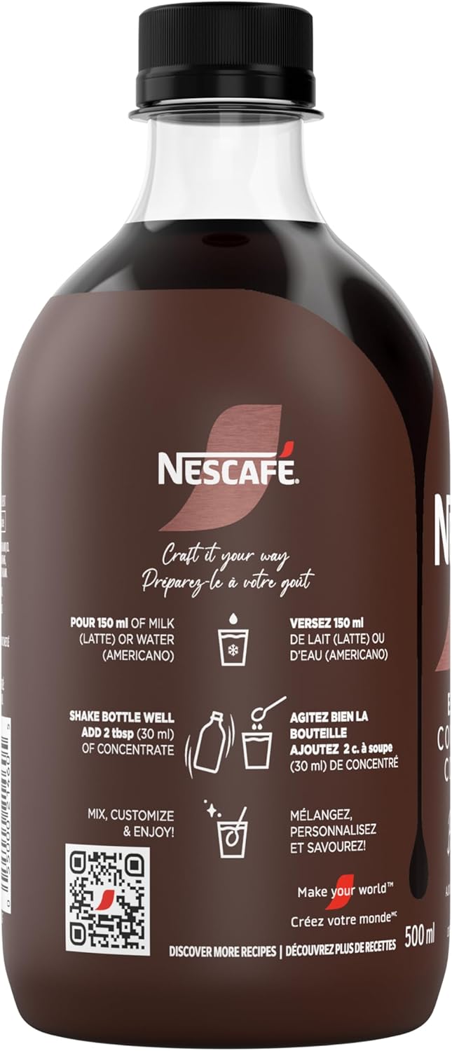 NESCAFE Espresso Black, Coffee Concentrate, Add to Ice & Cold Water for Americanos or Milk for Lattes, Can Also Be Used Hot, Rich Smooth & Bold Flavour, Recyclable, Contains Caffeine, 0.5 L - Image 9
