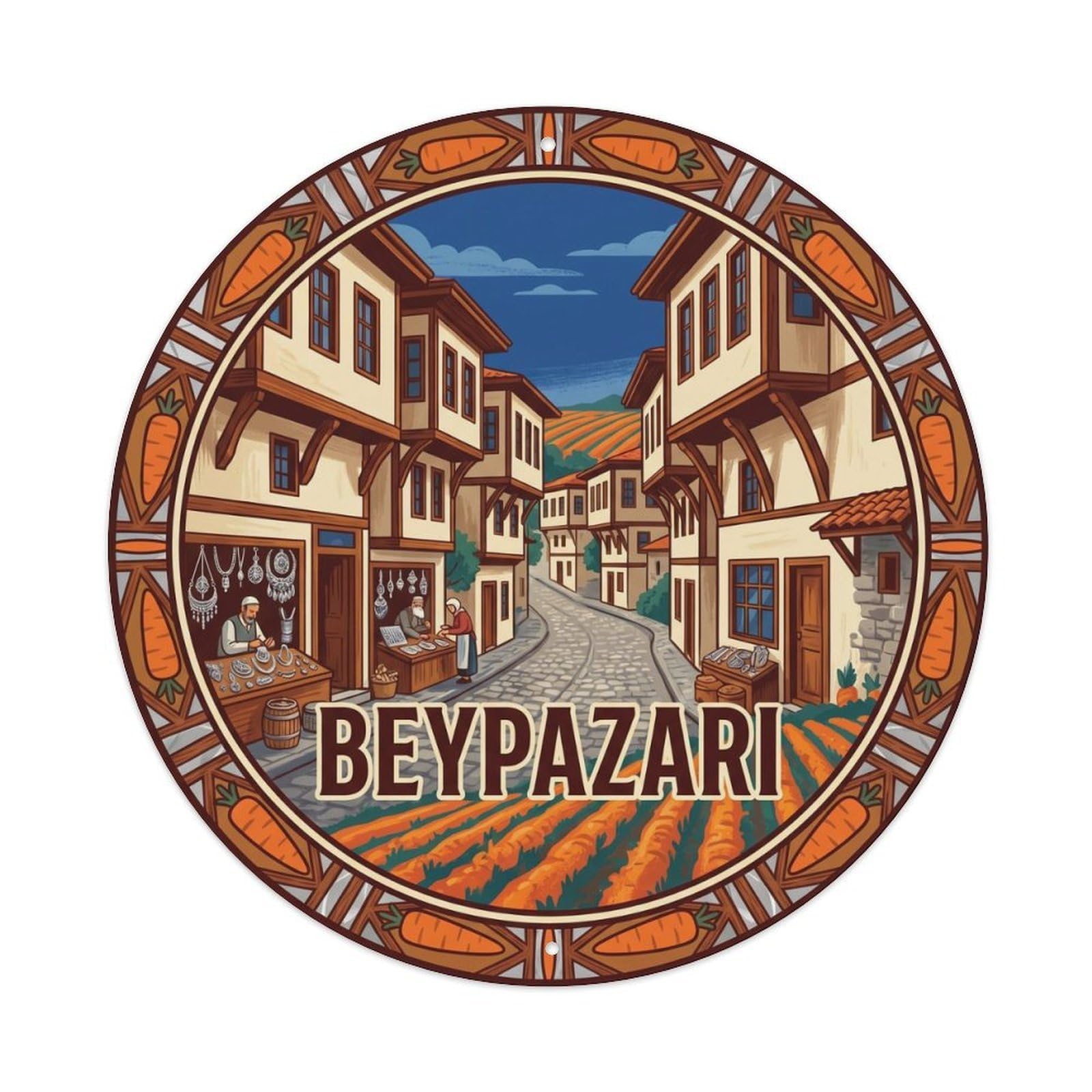 Ankara Beypazari Ottoman Town Travel Turkey Vintage Metal Tin Sign