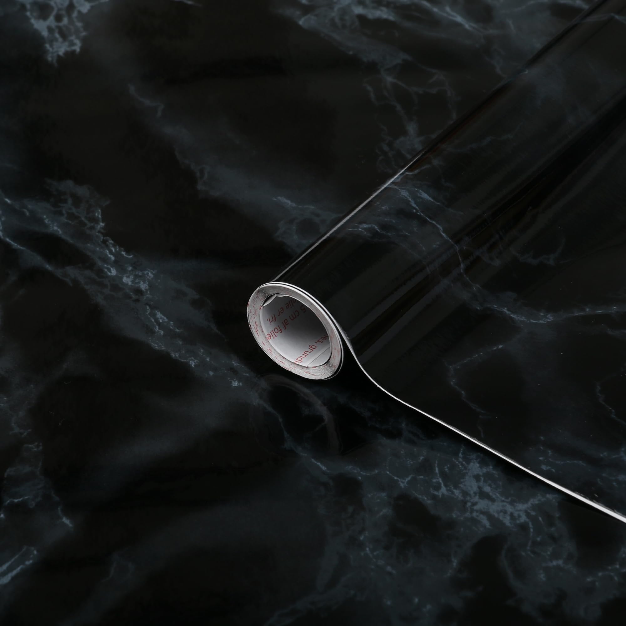 d-c-fix Vinyl wrap - Marmi Black Marble Effect - 90 cm x 2,1 m - self Adhesive Wallpaper & Sticky Back Plastic roll for Furniture, Kitchen worktops & cupboards – Decorative Contact Paper Film