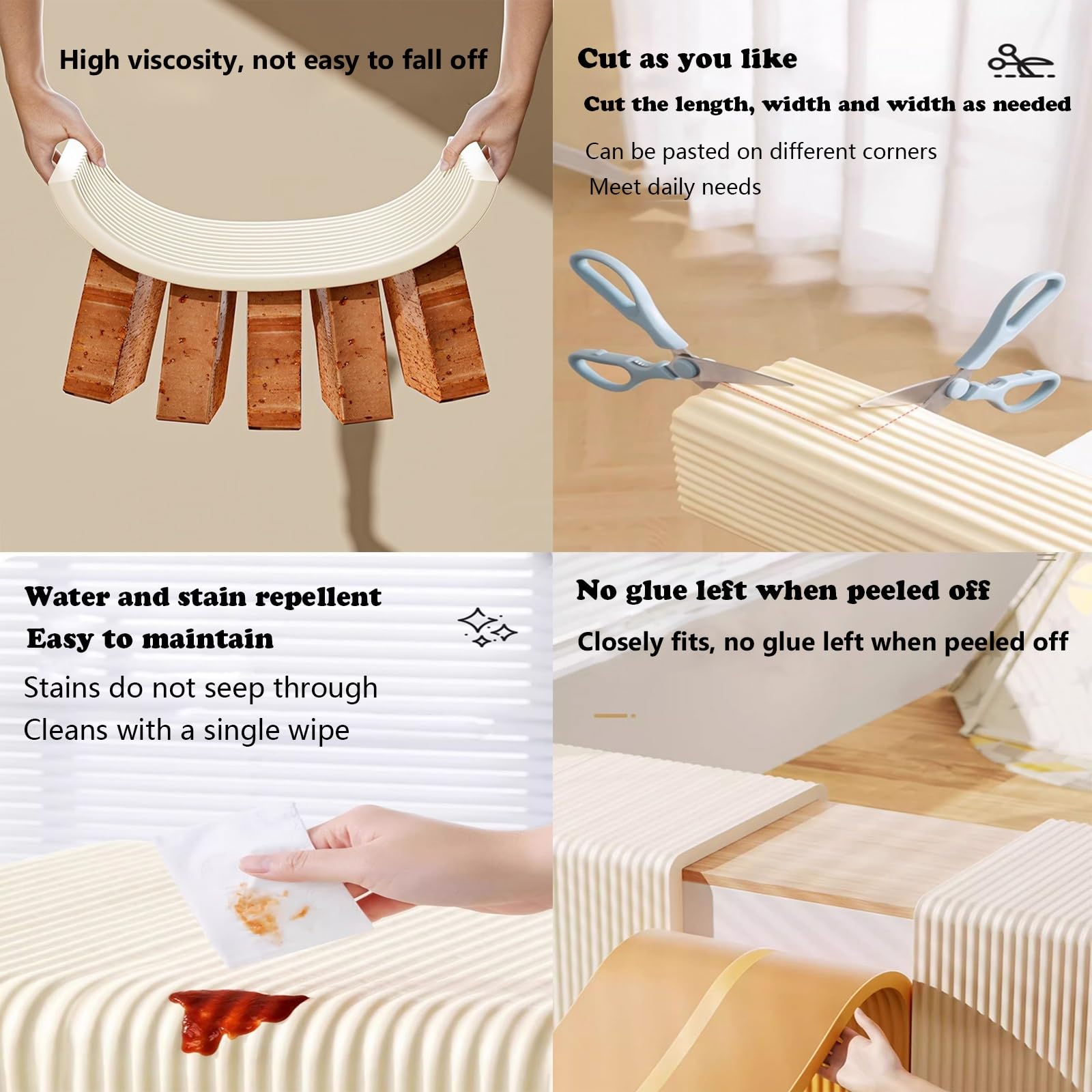 Wandpolster Kinderzimmer, Wandpaneele Gepolstert 200 x 20 cm Wandkissen Selbstklebend, Polsterpaneel Wand, Antikollision/Isolierung, Wandverkleidung Bett Kopfteil(Weiß,2 pcs)