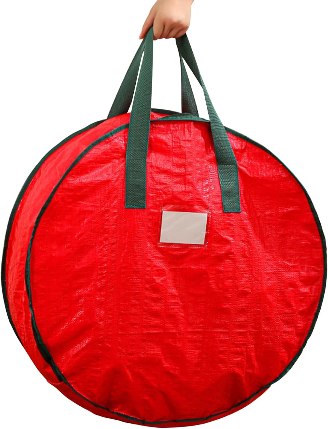 Wreath Storage Bag - 3PCS Wreath Storage Portable, Christmas Holiday Garland Organizer | Durable, Tarp Material, Zipper, Sturdy Carry Handle | Keeps Decorations Safe and Dust-Free
