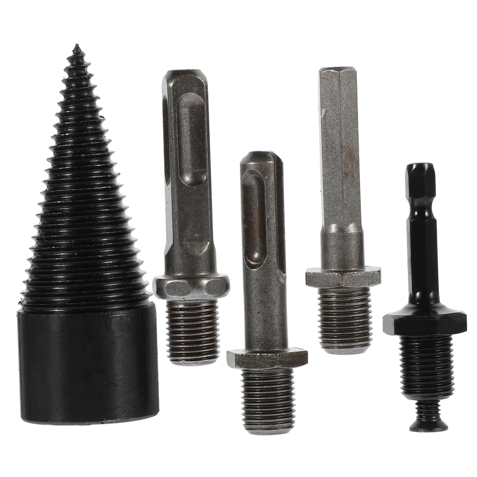 TOYANDONA 2 Set Punte Spaccalegna Al Carbonio Trapano Per Cunei Per Separare Ceppi E Aumentare Produttività 5 Pezzi*2