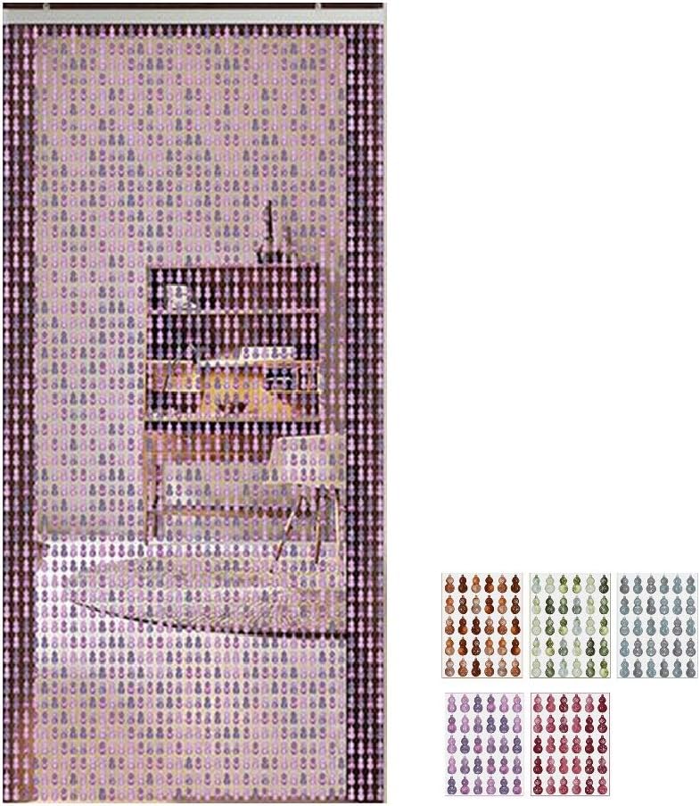 Beads Door String Curtains Waterproof Partition for Wedding Party Decoration Washable 2 Colors (Color : Purple Size : 80x200CM-50 Shares) (Purple 100x220CM)