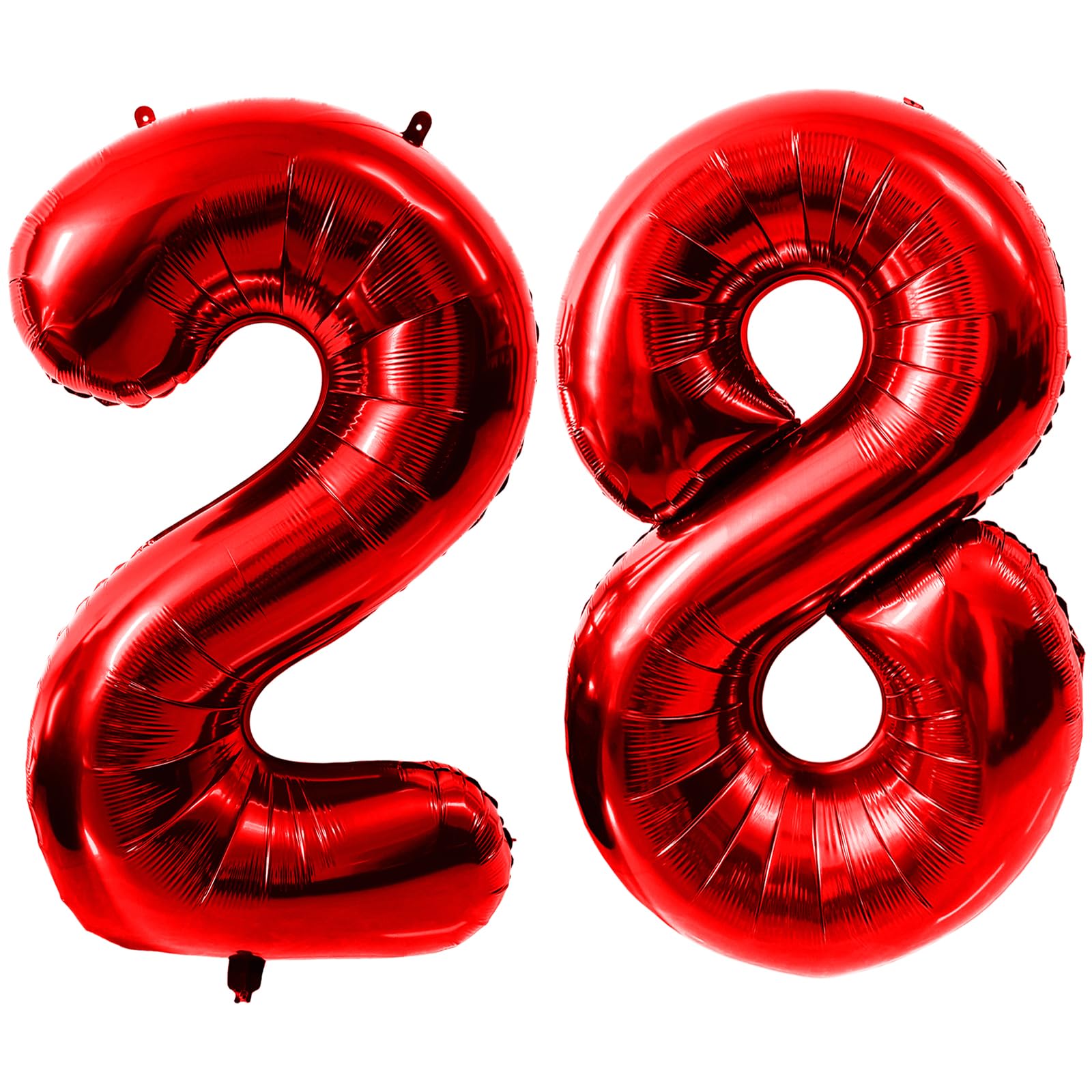 40 Inch Red Number 28 Balloons, Red 28 Balloon, Red Large Foil Number 82 Balloons, Birthday Wedding Anniversary Party Decoration Graduation Ceremony digital Decorations โ image 1