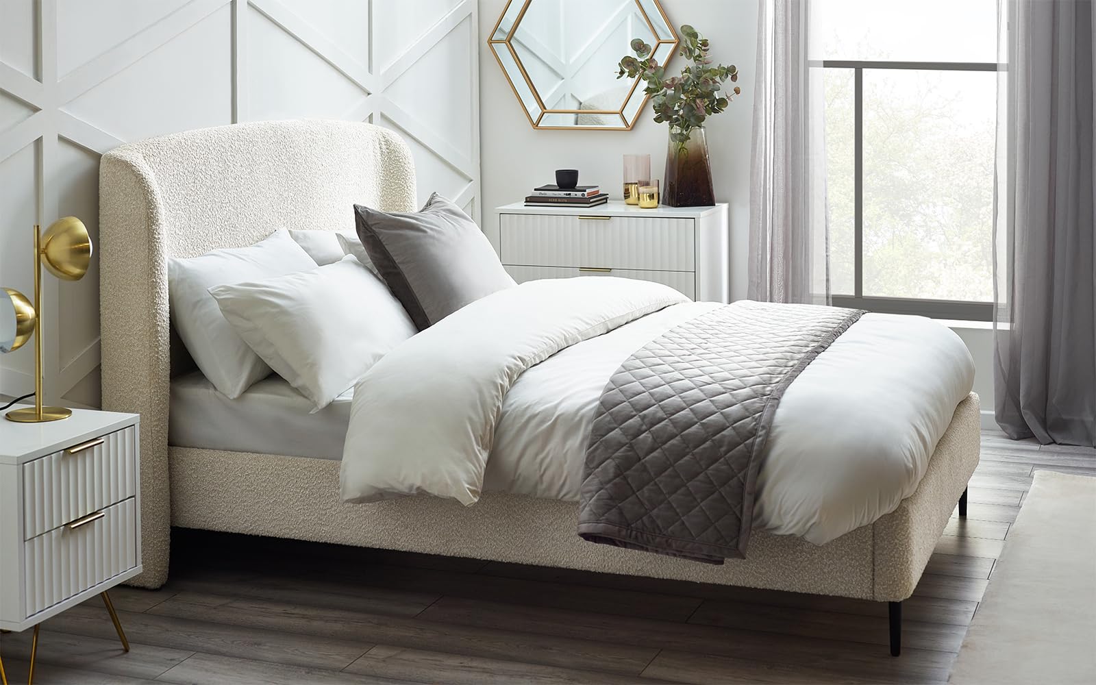 Julian Bowen Eden 135cm Double Bed - Ivory