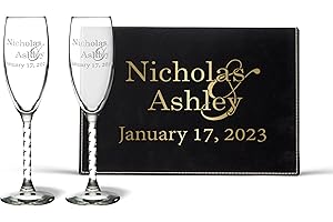 Mr. and Mrs. Champagne Glasses: Personalized Wedding Toasting Keepsake