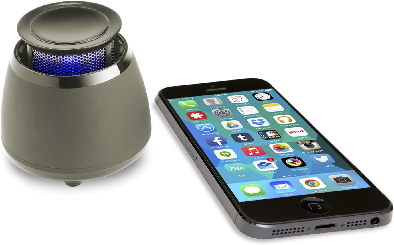 BLKBOX Wireless Bluetooth Speaker POP360 Hands Free Bluetooth Speaker - for iPhones, iPads, Androids, Samsung and All Phones, Tablets, Computers (Get-Down Grey)