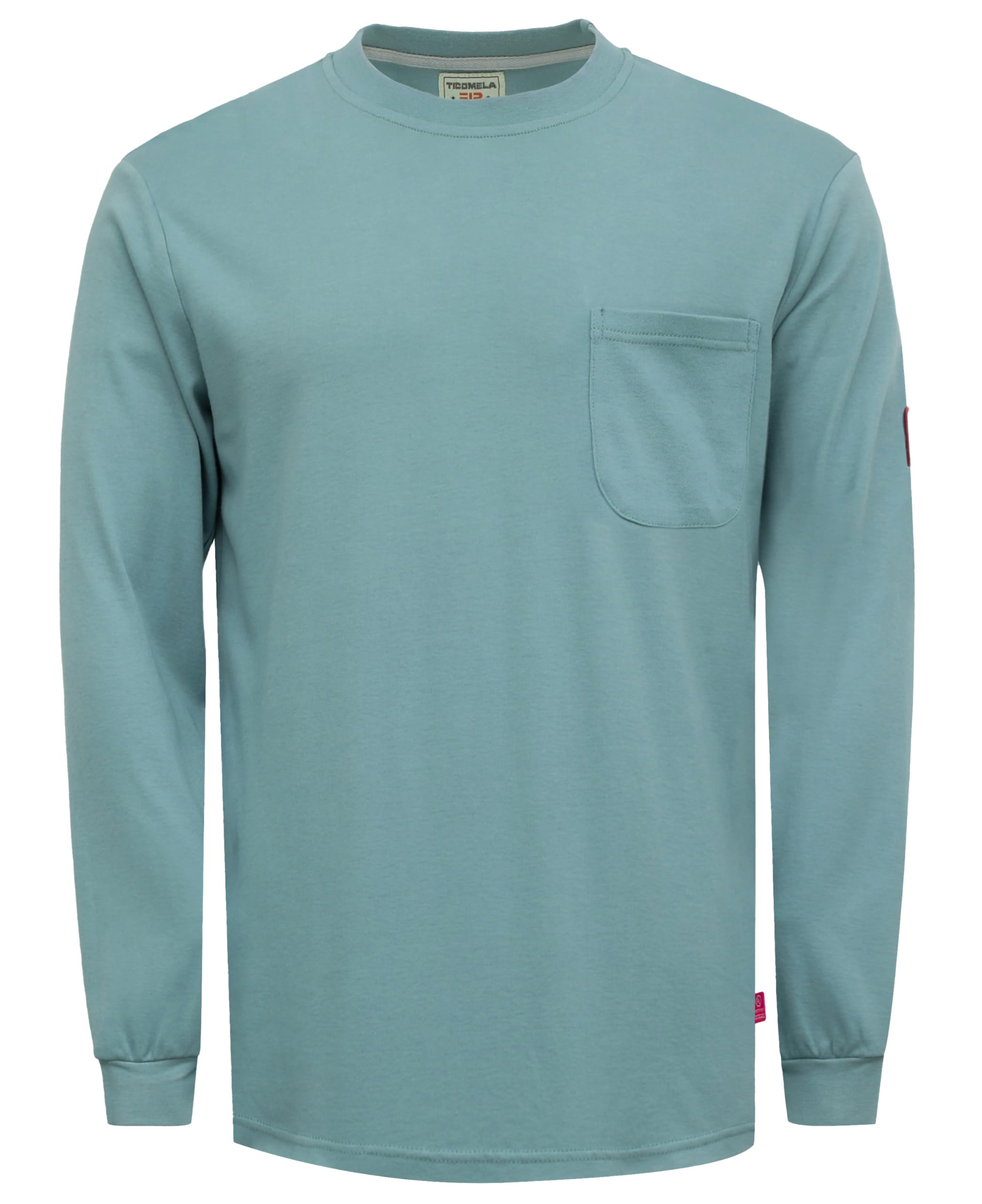 TICOMELATICOMELA FR Shirts for Men Flame Resistant Shirt NFPA2112/CAT2 7oz Fire Retardant Men's Long Sleeve Henley Shirts