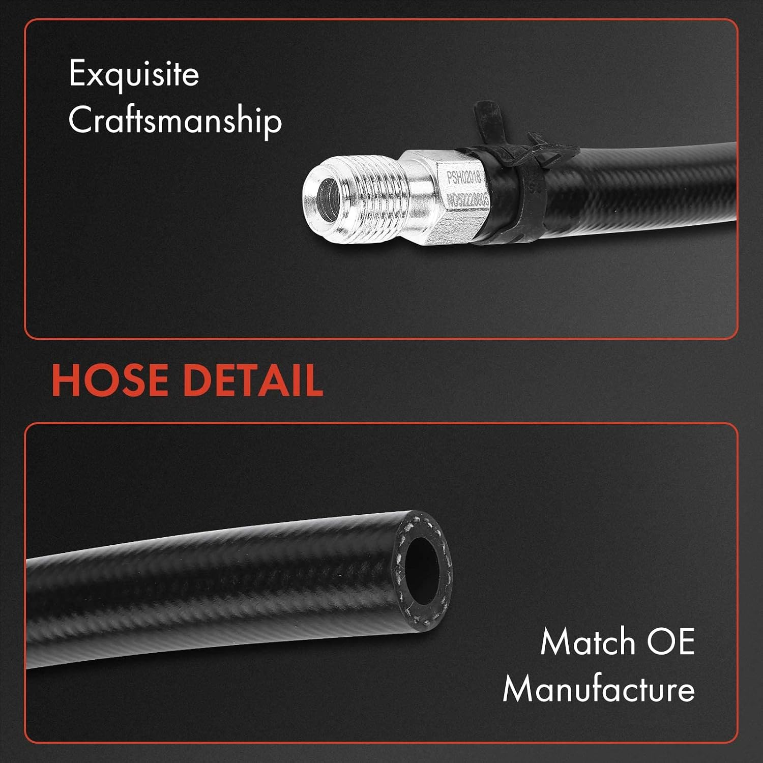 A-Premium Power Steering Return Hose Line Assembly Compatible with Honda | for Honda Passport 1994-1997 & Isuzu Amigo 1989-1994, Pickup 1988-1995 2.6L, Rodeo 1991-1997 2.6L, Trooper, From Gear