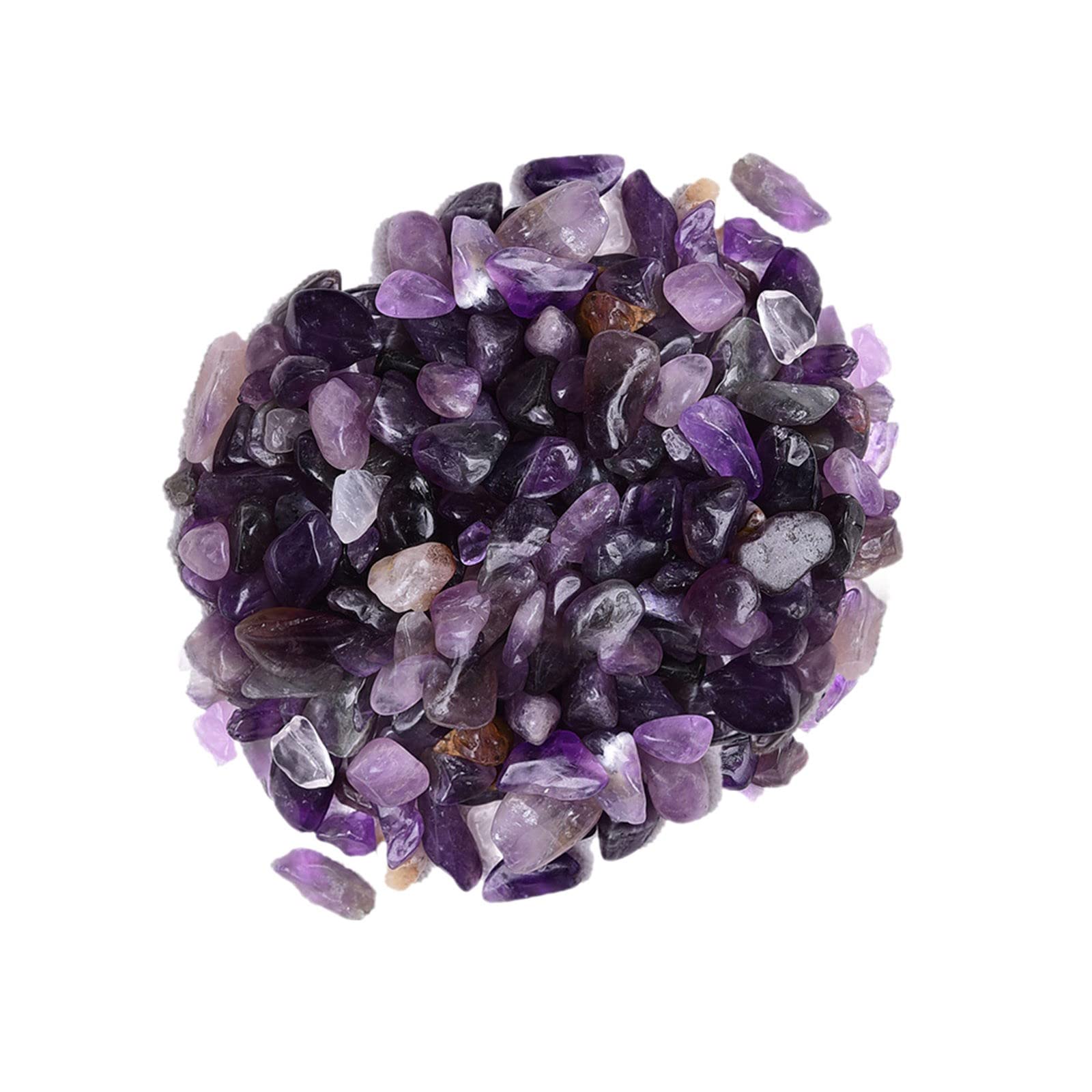 Natural Mixed Quartz Crystal Stones 100g 5-7mm Gravel for Terrarium Aquarium Succulent Potting Craft Jewelry Making Energy Home Décor (E, One Size)