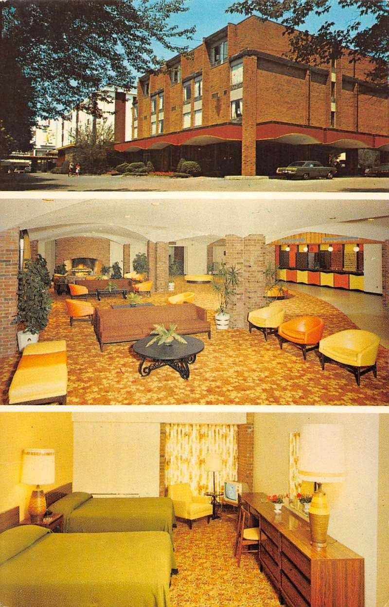 South Fallsburg New York Hotel Brickman Multiview Vintage Postcard K92450 Office