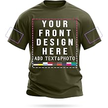 Custom Tshirt Personalized T-Shirts Gifts for Men Women Customized Funny Graphic Tee Shirts Design Your Own