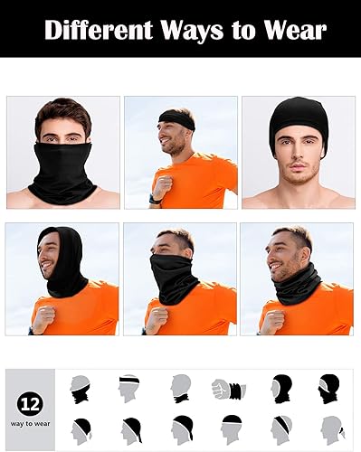 Miniatura 3 de SATINIOR 8 Pcs Neck Gaiter Face Mask Sun Cooling Scarf UV Protection Breathable Bandana Balaclava Coverings for Men Women