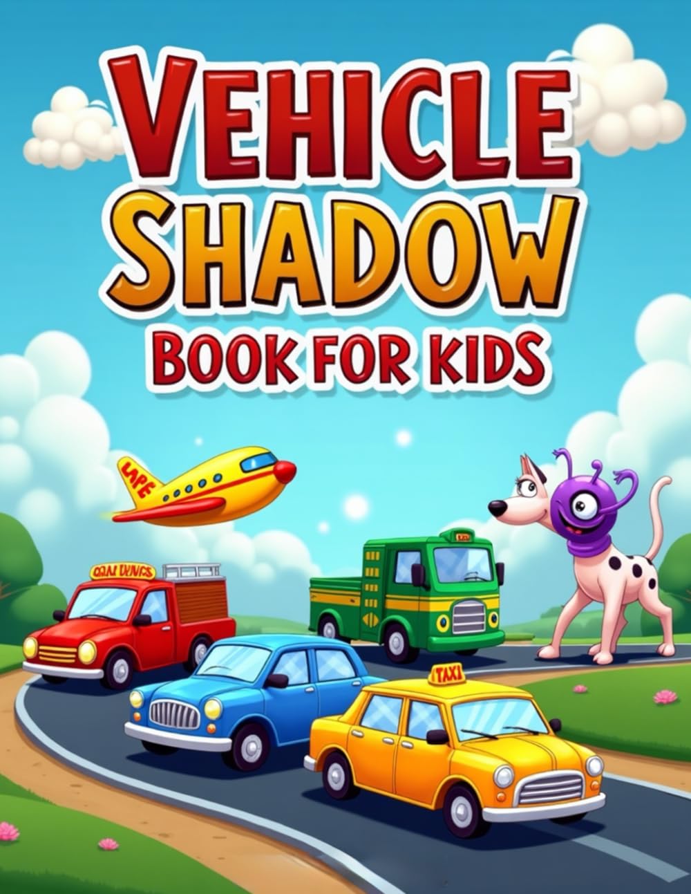 Vehicle Shadow Matching Book for Kids: Kids Ages 4–8 – Improve Focus, Observation Skills, and Visual Learning with Cars, Trucks, Planes, and Fun Puzzle Activities