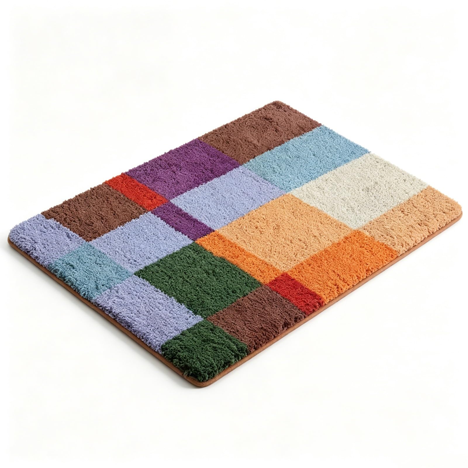 Badematten, rutschfeste, super saugfähige Badezimmermatte, waschbare Badewannen-Duschboden-Badematte, Bunte, weiche, Dicke Badteppich-Fußmatte(60x90cm(23.6x35.4inch))