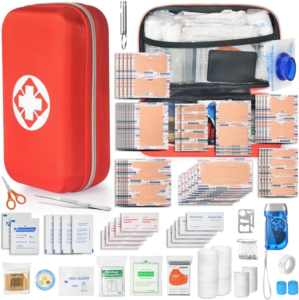 First Aid Kit,345pcs First Aid Kits Suitable for Emergency First Aid
