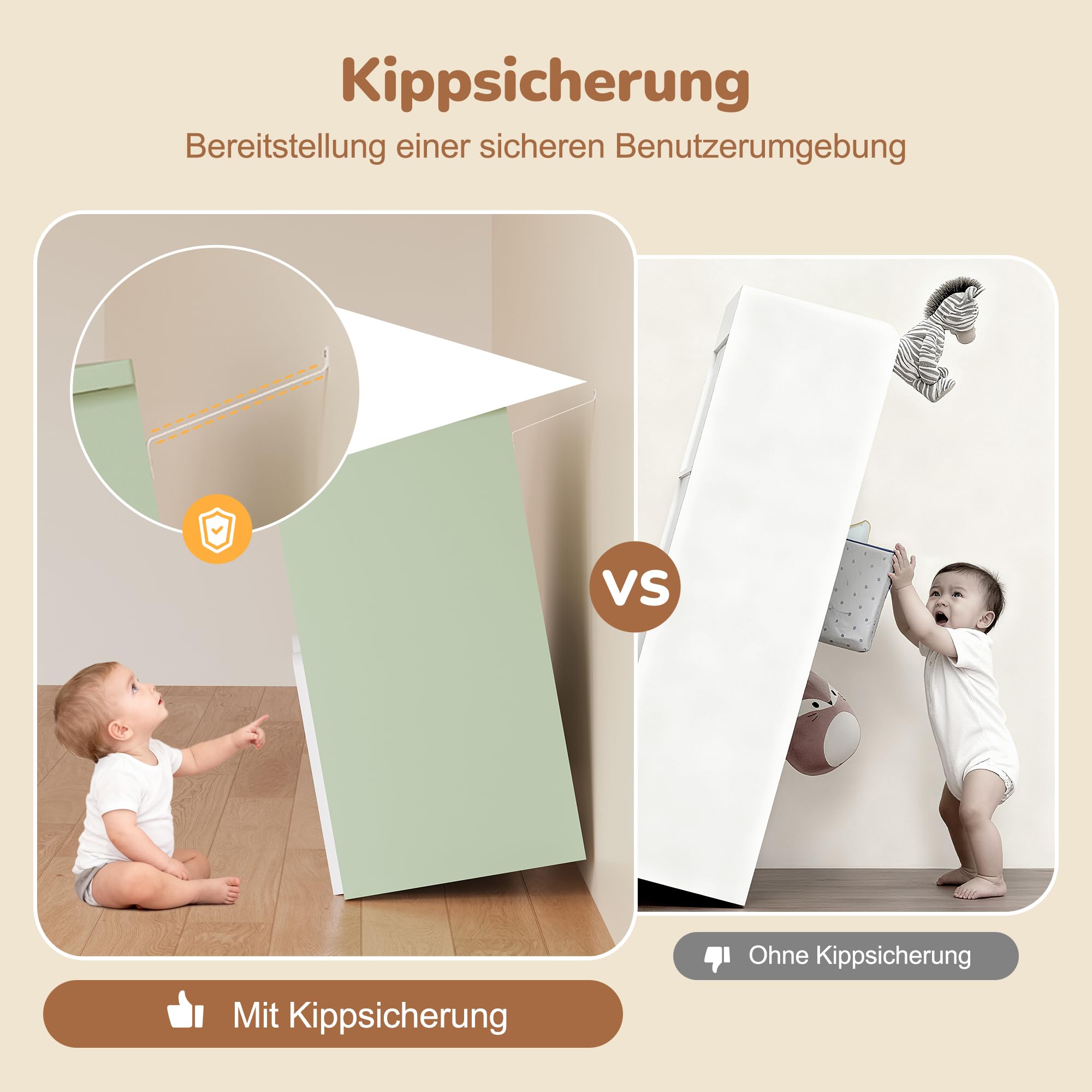 YOUDENOVA Estantería para niños, muebles para habitación infantil con 3 cajas, almacenamiento de juguetes con ruedas, 102,2 x 33 x 61,5 cm, almacenamiento para habitación infantil para libros de