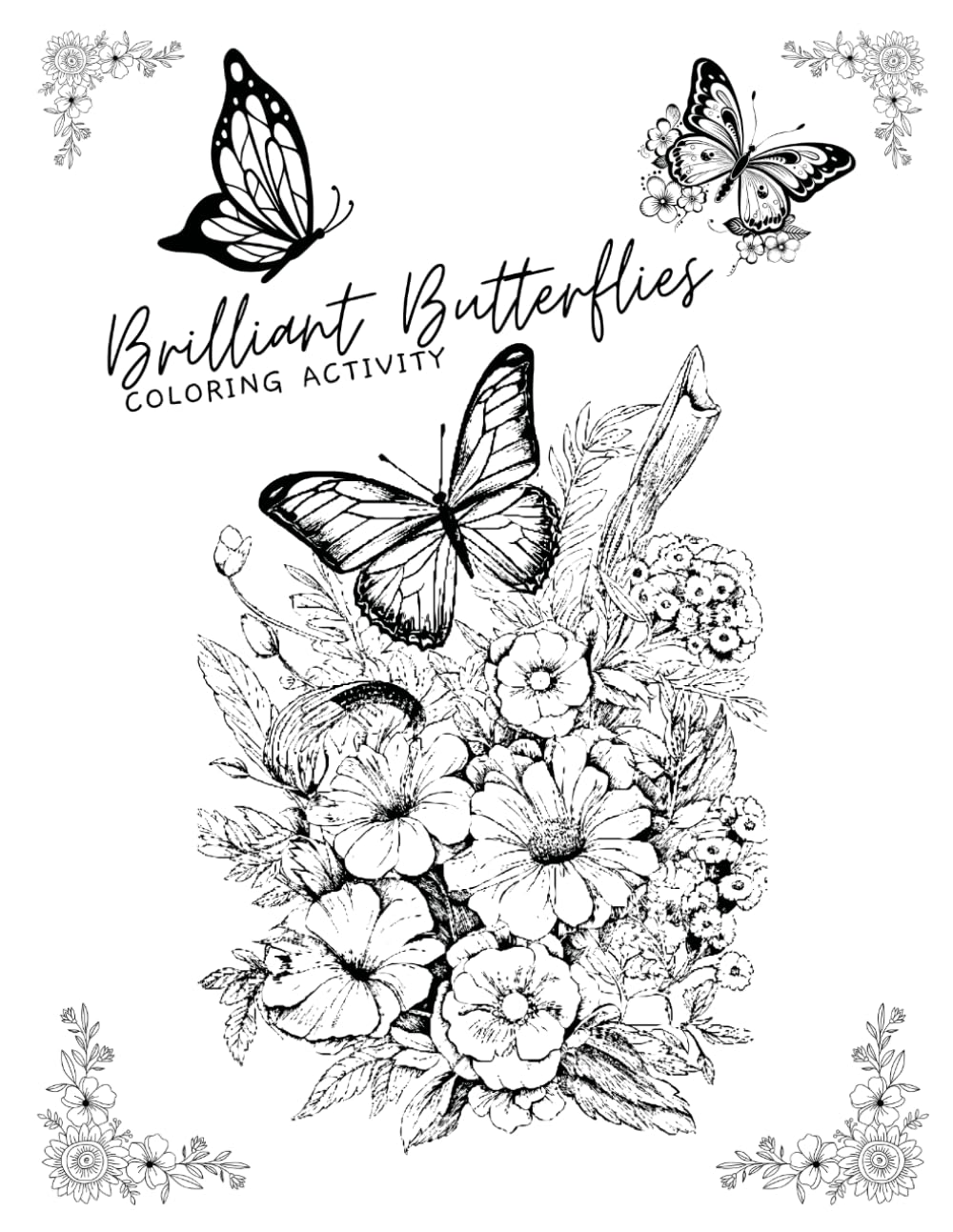 Brilliant Butterflies Coloring book
