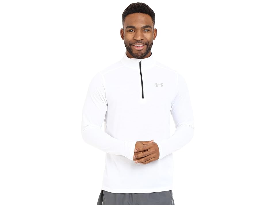 

Under Armour UA Streaker 1/4 Zip (White/Black/Reflective) Men's Long Sleeve Pullover