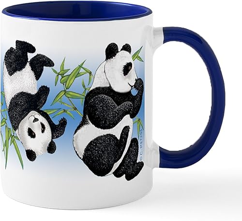Miniatura 9 de CafePress Taza de café de cerámica de 11 oz (11.0 fl oz) con diseño de panda rojo